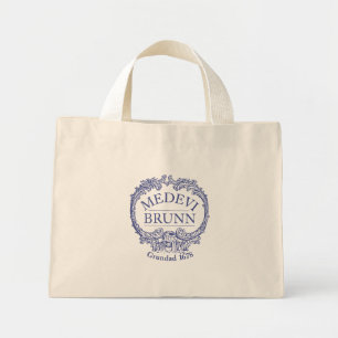 Medevi Brunn Logotyp Canvas Handle Bag Mini Tygkasse