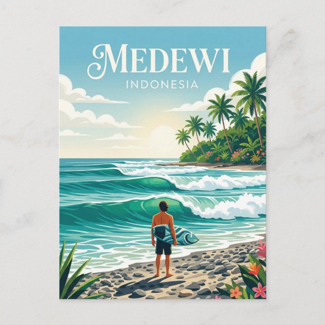 Medewi Indonesien Vykort (Framsida)