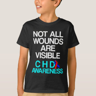 Medfödd hjärtsjukdom Defekt överlevande CHD krigar T Shirt