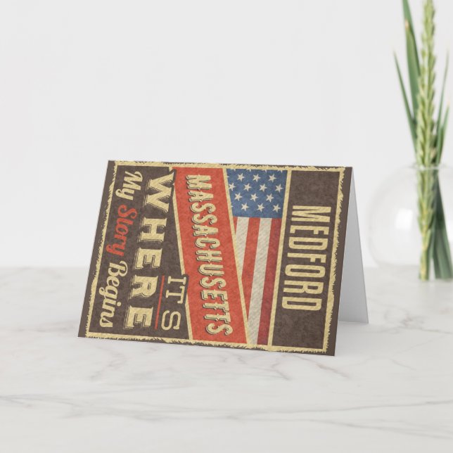 Medford Massachusetts Kort (Framsida)