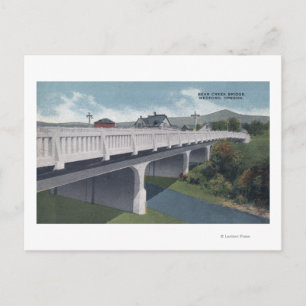 Medford, Oregon - Bear Bäck Bridge View Vykort