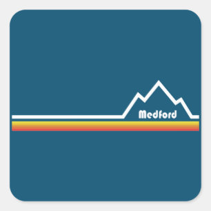 Medford Oregon Fyrkantigt Klistermärke