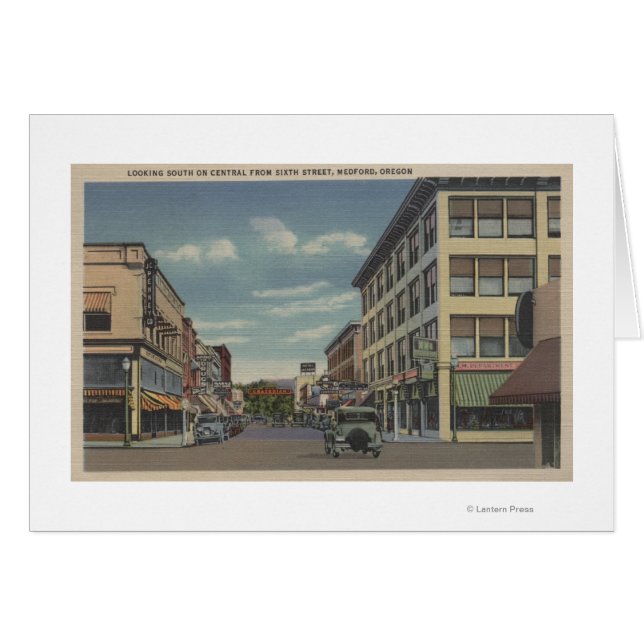 Medford, Oregon Hälsningskort (Framsidan Horizontal)