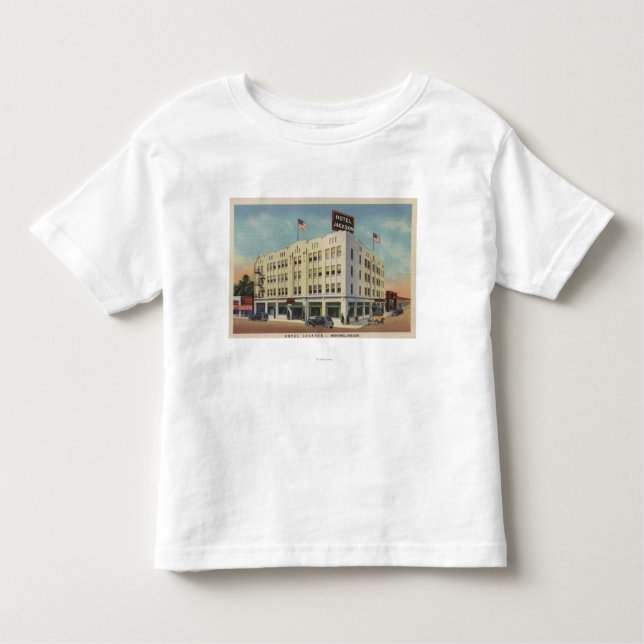 Medford Oregon - hotellet Jackson beskådar med T-shirt (Framsida)
