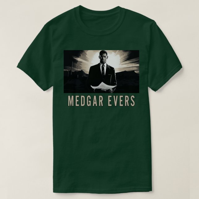 Medgar Evers T Shirt (Design framsida)