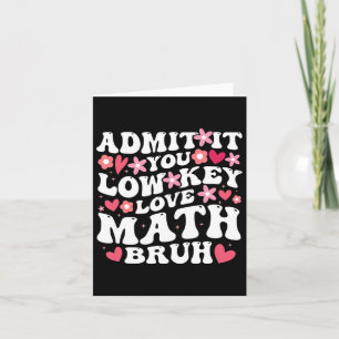 Medge Det Du Har En Hemlig Förälskelse I Matematik Kort