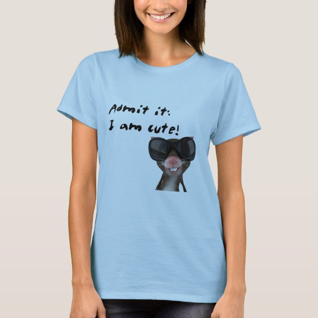 Medge det, gullig mus för I-förmiddag T Shirt (Framsida)