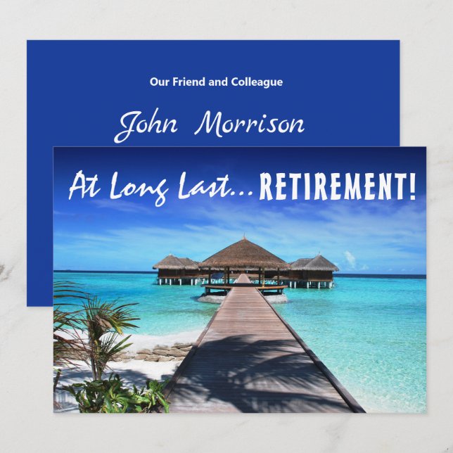 Medgivandekort för pension inbjudningar (Fram/baksida)