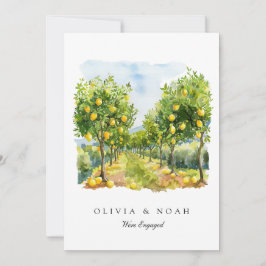 Medgivningskort för medelhavets Lemon-Förlovning Meddelande