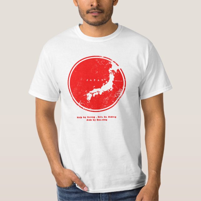 medhjälparen japan cirklar t-shirt (Framsida)