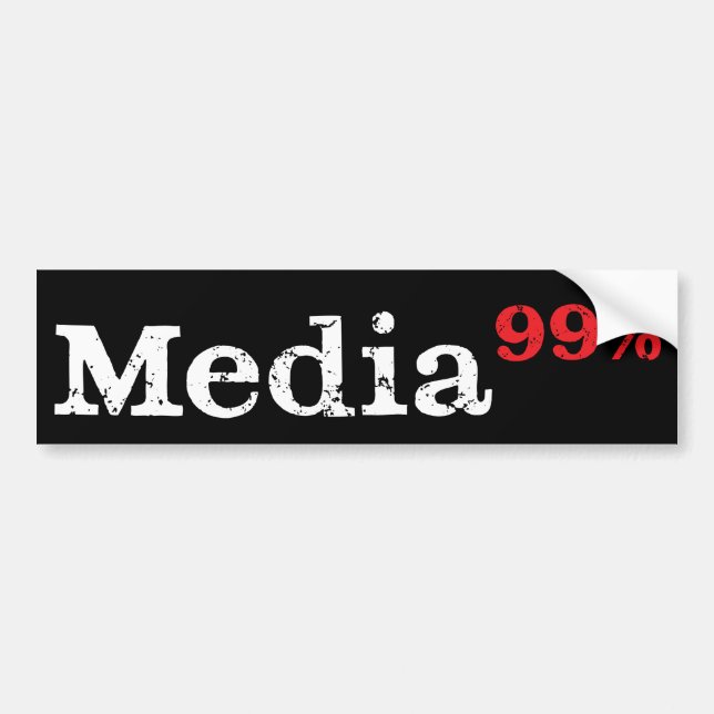 Media99% bildekal (vit på svart) (Framsidan)