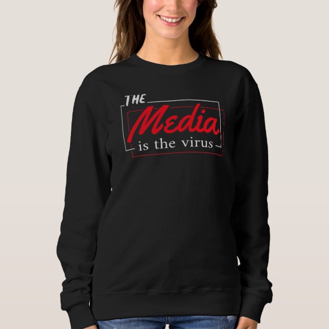 Media är viruset t shirt (Framsida)