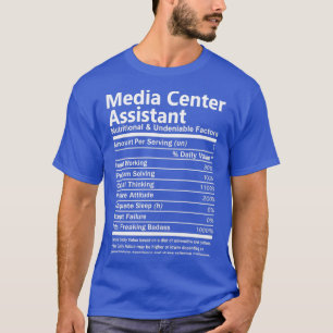 Media Center Assistent - näringsvärde och obestrid T Shirt