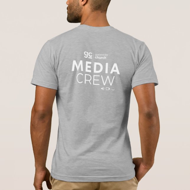 Media Crew Shirts T Shirt (Baksida)