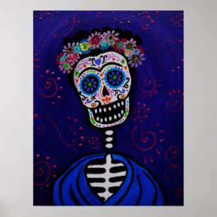 Media de los muertos mexican-artist poster