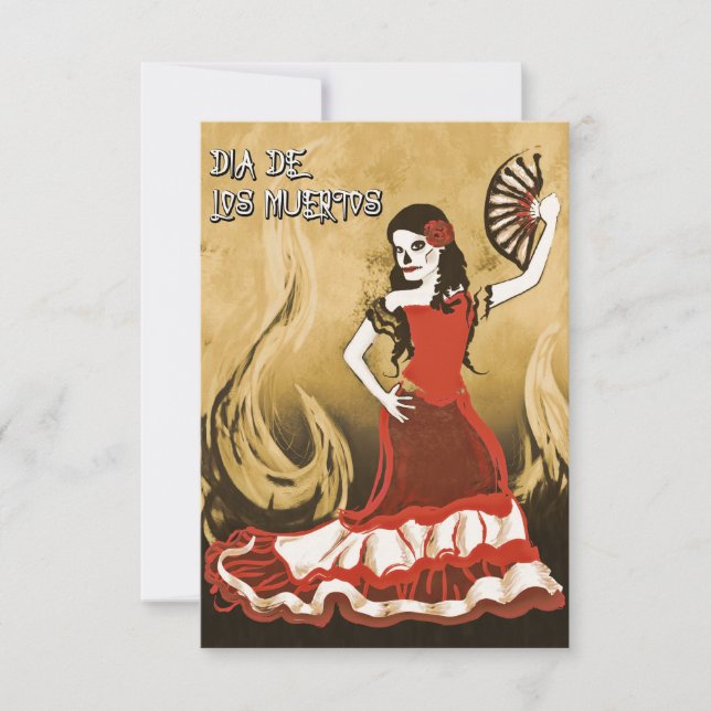 Media de los muertos-minnesmärket firande inbjudningar (Framsida)