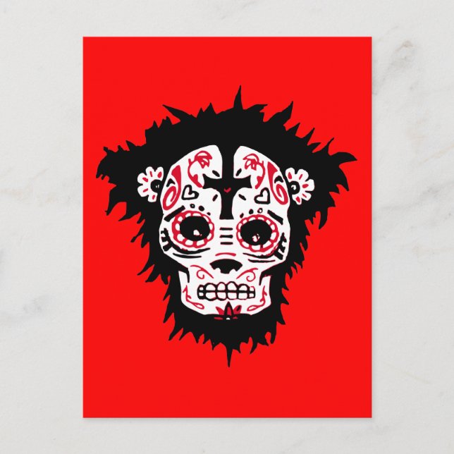 Media de los muertos monkey vykort (Framsida)