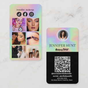 Media för Photo Grid Instagram QR-kod social Visitkort