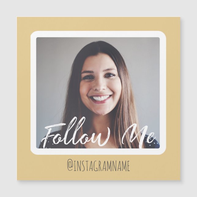 Media i Modern Gult Social följer med mig Photo Ma (Framsida)