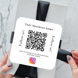 Media-instagram för namn qr-kod social fyrkantigt klistermärke