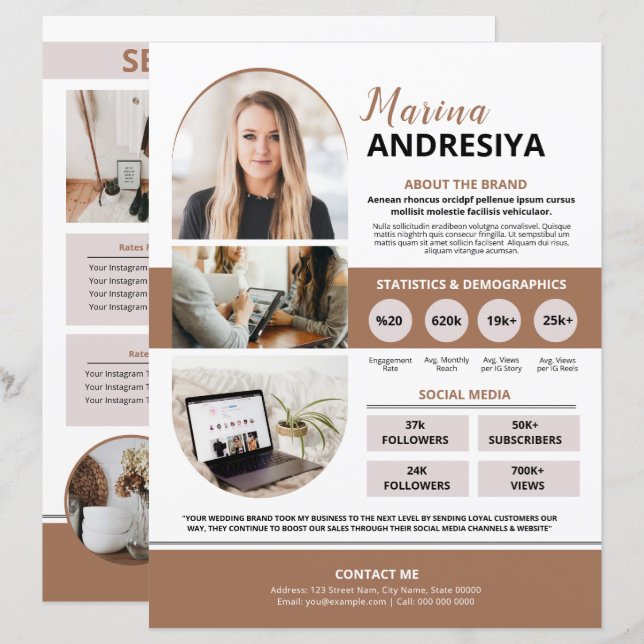 Media Kit Mall (Fram/baksida)