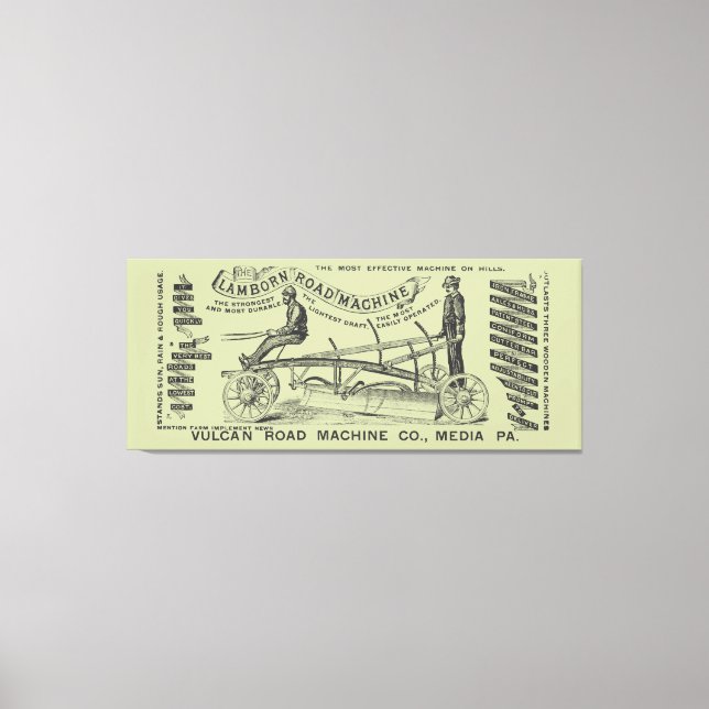 MEDIA PENNSYLVANIA MED VERKSAMHET INGENJÖR 1889 MA CANVASTRYCK (Framsida)