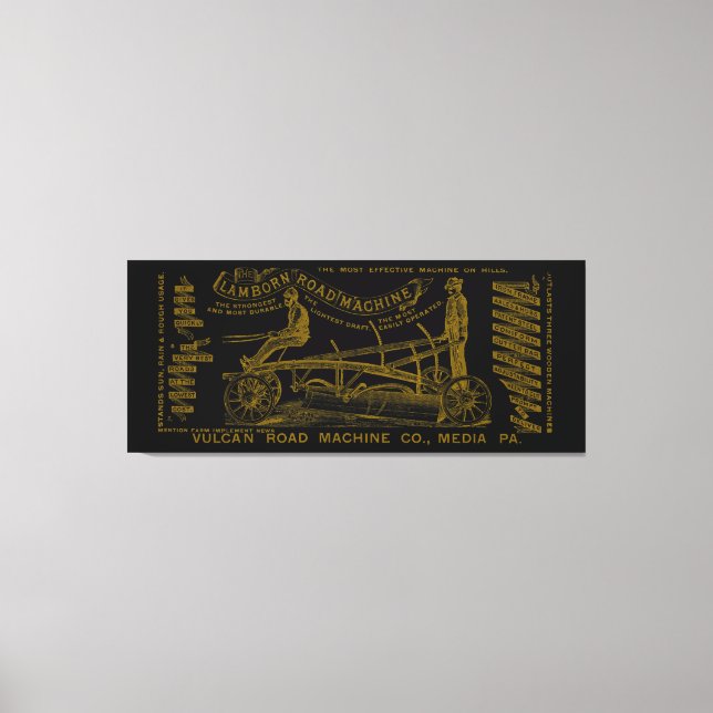 MEDIA PENNSYLVANIA MED VERKSAMHET INGENJÖR 1889 MA CANVASTRYCK (Framsida)