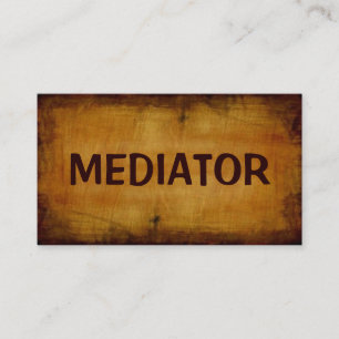 Mediator Antique Affärskort Visitkort