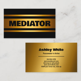 Mediator Golden Visitkort