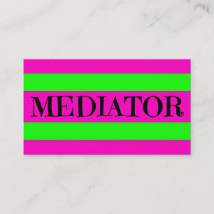 Mediator Neon Grönt och Shock rosa Visitkort