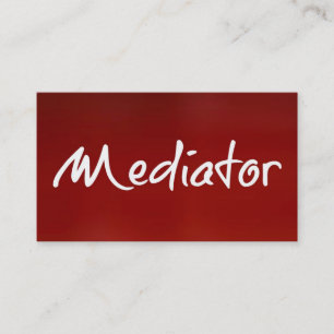 Mediator Red Affärskort Visitkort