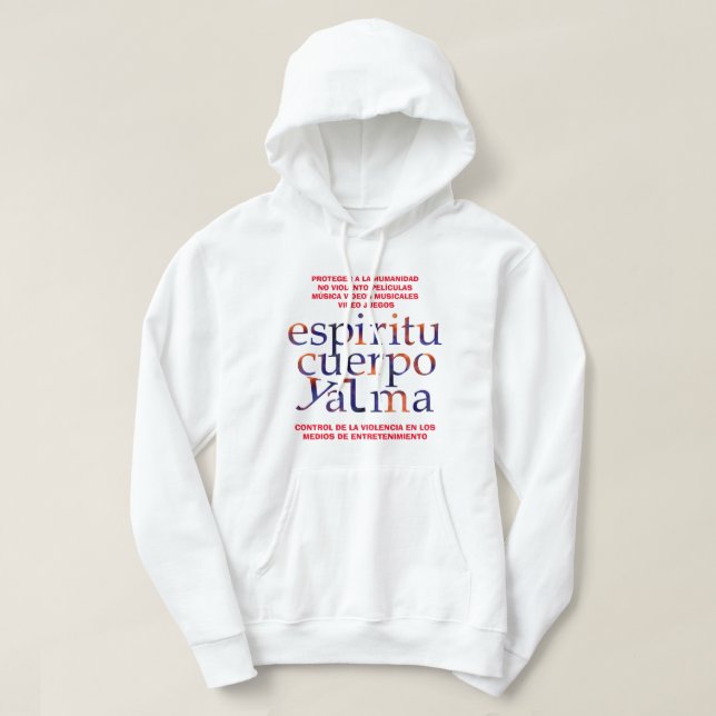 MediaViolenceControl-SpiritBodySoul ESP T-Shirt Ho Hoodie (Design framsida)