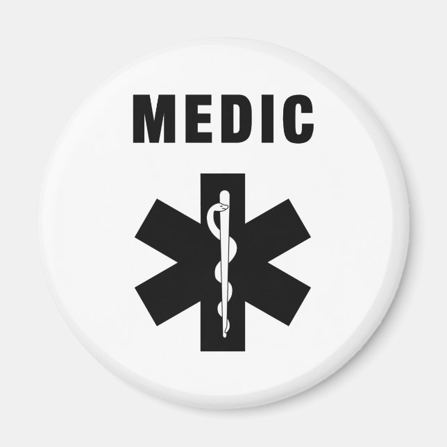 Medic Star of Life Magnet (Framsidan)