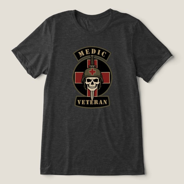 Medic Veteran T Shirt (Design Framsida)