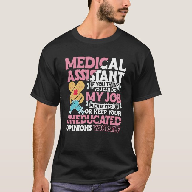 Medical Assistant Accessories Nurse Med Assistant  T Shirt (Framsida)