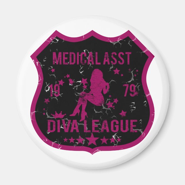 Medical Asst Diva League Magnet (Framsidan)