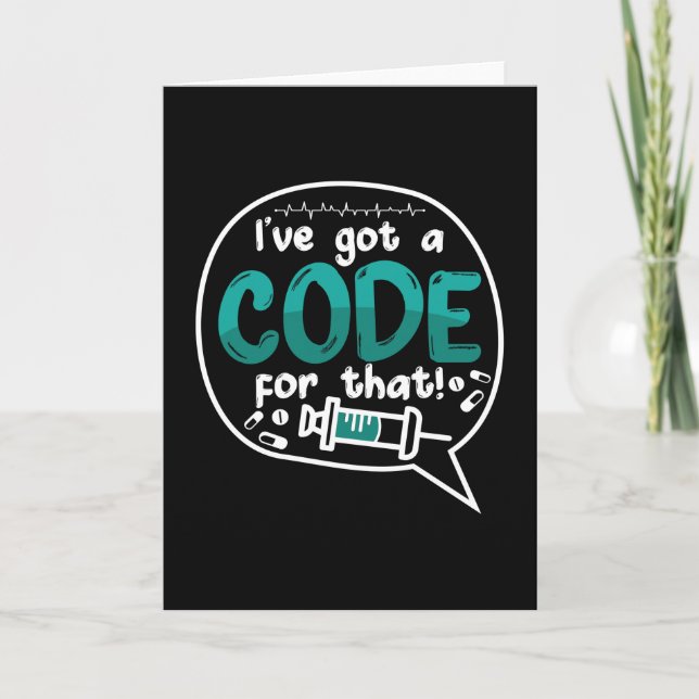 Medical Code I've Got A Code For That ICD Coding Kort (Framsida)