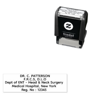 Medical Doctor Health Professional Personalized Självfärgande Stämpel