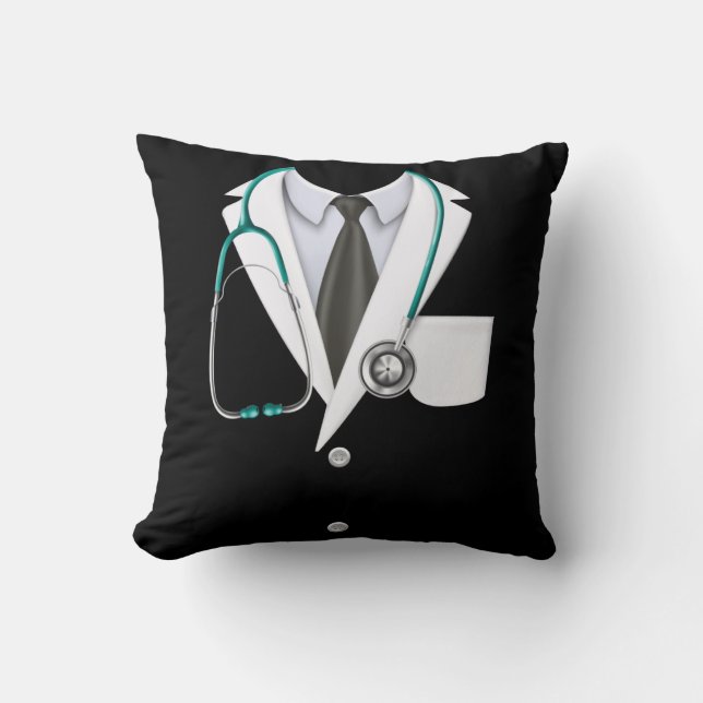 Medical Doctor Lab Coat Kudde (Framsida)