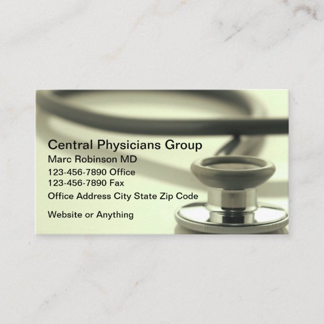Medical Doctor Office Business Cards Visitkort (Framsida)