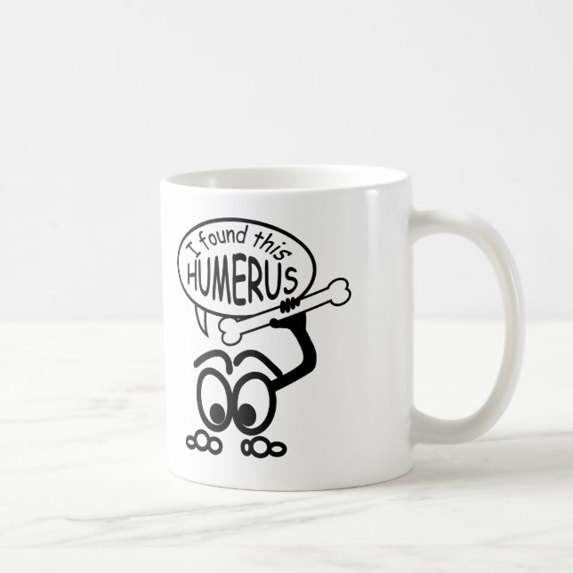Medical Doktor Humerus Bone Funny Mug Kaffemugg (Höger)