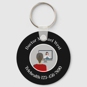 Medical Doktor Telehealth Promotional Nyckelring