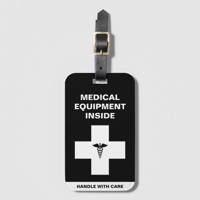 Medical Equipment Handle with care Bagagebricka (Framsida vertikal)