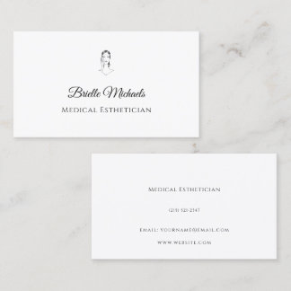 Medical Esthetician Minimal Elegant Visitkort