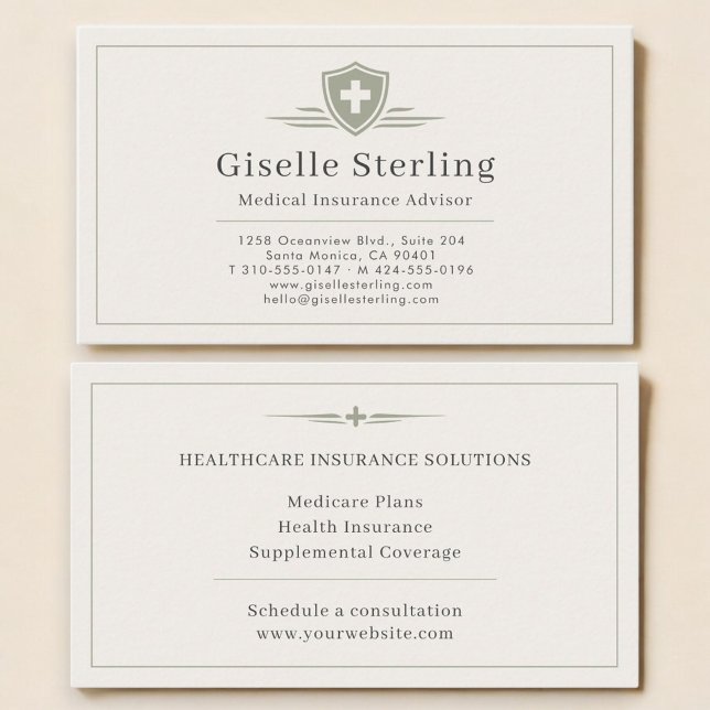 Medical Insurance Advisor Visitkort (Skapare uppladdad)