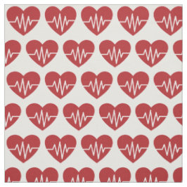 Medical kärlek Heart Mönster Tyg
