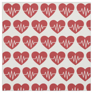 Medical kärlek Heart Mönster Tyg
