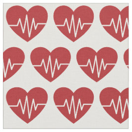 Medical kärlek Heart Mönster Tyg