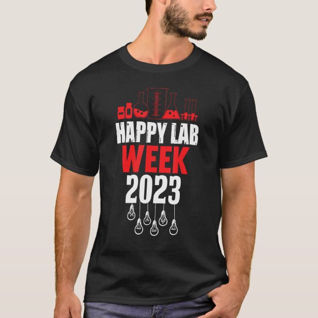 Medical Laboratory Technician Lab Week 2023 Techno T Shirt (Framsida)