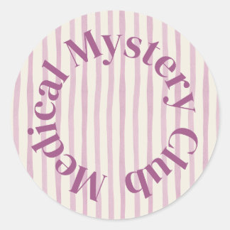 'Medical Mystery Club' Cute Health Humor Sticker Runt Klistermärke